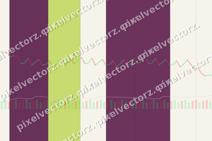 Glowing neon chart background in magenta and lime