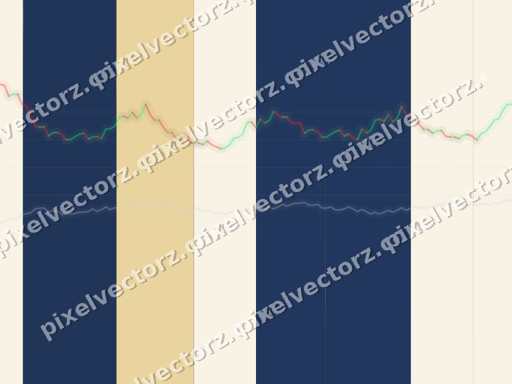 Glowing neon chart background in blue and amber
