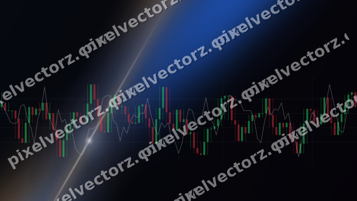 Leuchtender Neon Diagramm Hintergrund in Blau und Rot