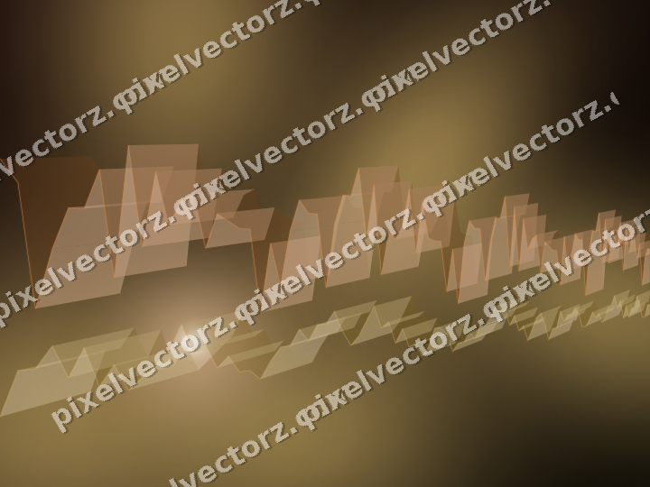 Glowing neon chart background in orange and amber