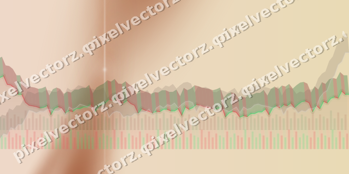 Soft pastel chart background in orange and blue