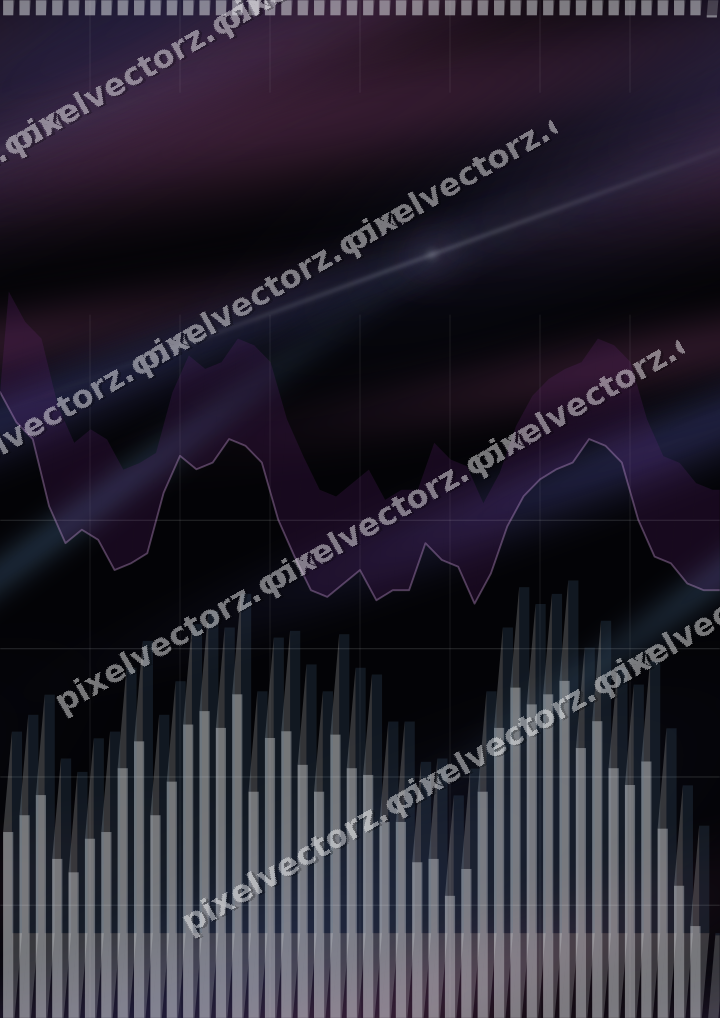 Nahtloser Neon Diagramm Hintergrund in Violett und Blau