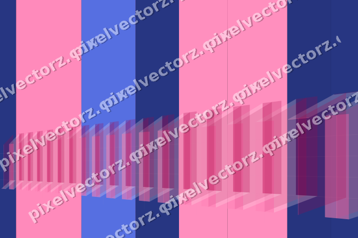 Glowing neon chart background in pink and blue