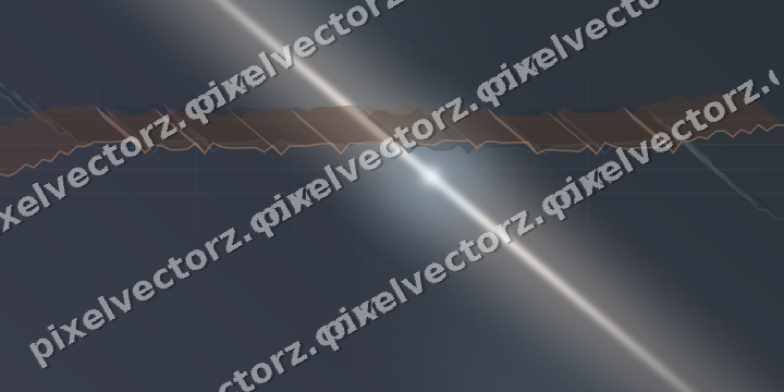 Glowing neon chart background in blue and orange