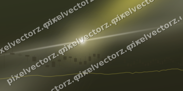 Glowing neon chart background in dark amber and yellow