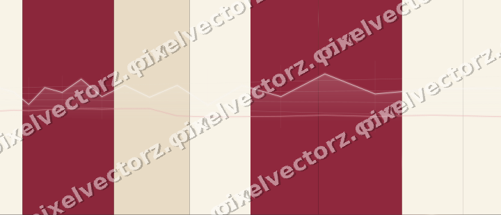 Glowing neon chart background in pink and red