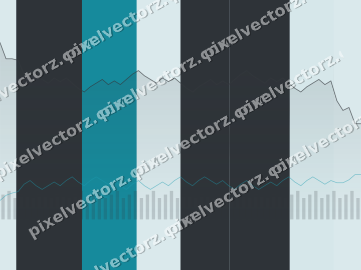 Soft pastel chart background in teal and pale cyan