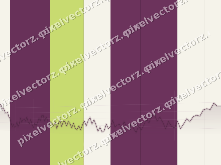 Glowing neon chart background in magenta and lime