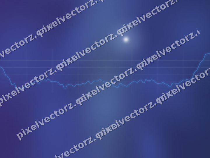 Glowing neon chart background in blue and cyan