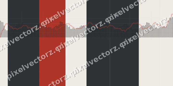 Soft pastel chart background in red and pale amber