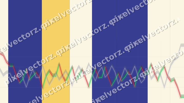 Glowing neon chart background in dark blue and amber