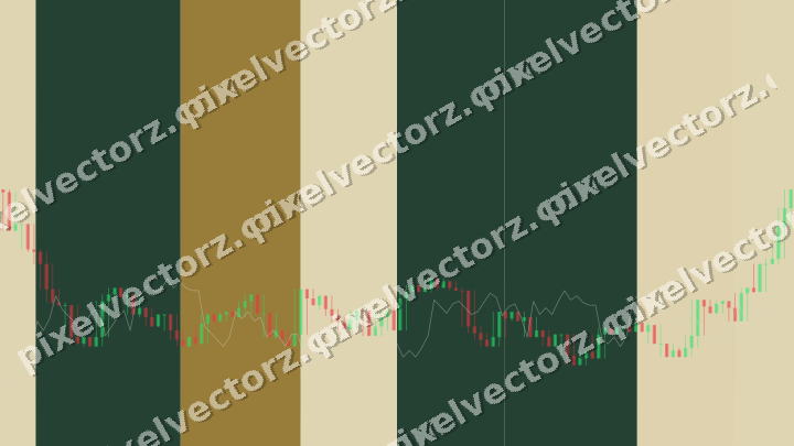 Soft pastel chart background in dark green and amber