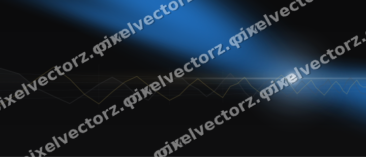 Glowing neon chart background in blue and amber
