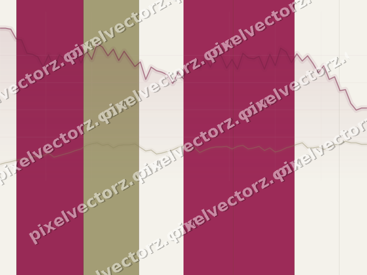Glowing neon chart background in pink and yellow