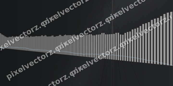 Glowing neon chart background in yellow and grey