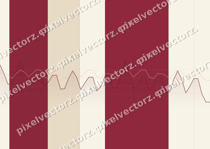 Glowing neon chart background in dark pink and red