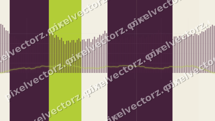 Soft pastel chart background in dark magenta and lime