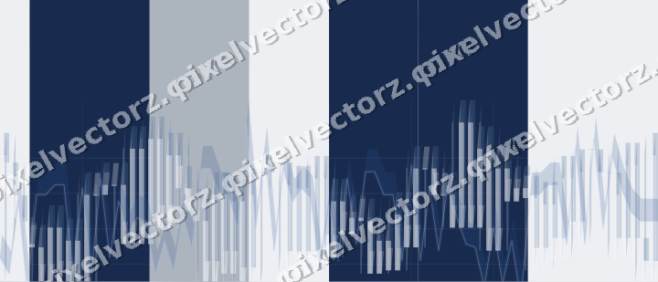 Soft pastel chart background in dark blue and white