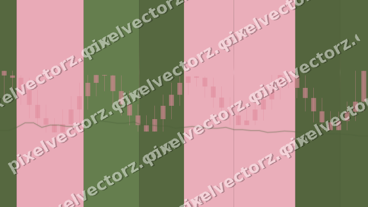 Glowing neon chart background in pink and lime