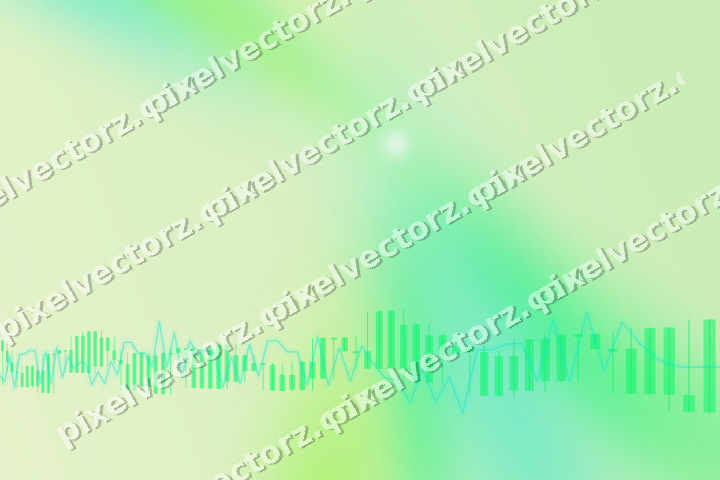 Soft pastel chart background in green and lime