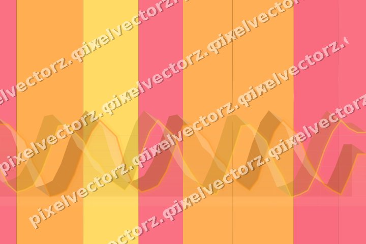Glowing neon chart background in orange and amber