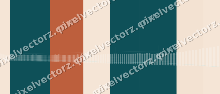 Soft pastel chart background in dark teal and orange