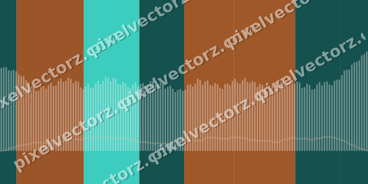 Soft pastel chart background in orange and teal