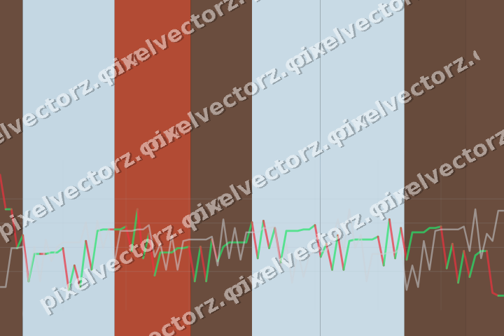Glowing neon chart background in cyan and red
