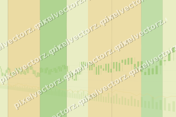 Glowing neon chart background in lime and yellow