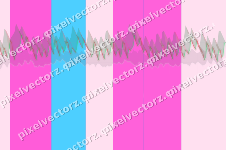 Glowing neon chart background in magenta and purple
