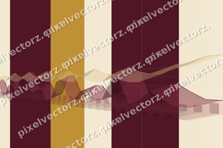 Soft pastel chart background in dark pink and amber