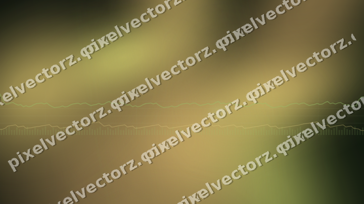 Glowing neon chart background in lime and yellow