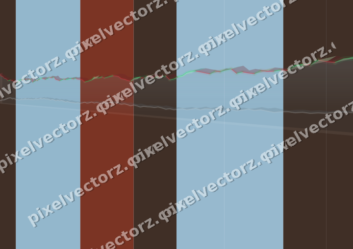 Soft pastel chart background in cyan and red