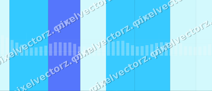 Glowing neon chart background in cyan and teal