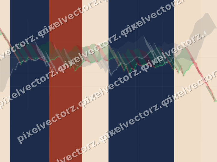 Soft pastel chart background in dark blue and red