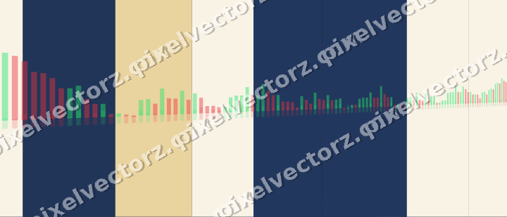 Glowing neon chart background in dark blue and amber