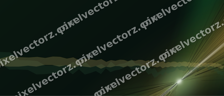 Glowing neon chart background in green and amber