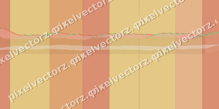 Glowing neon chart background in orange and amber