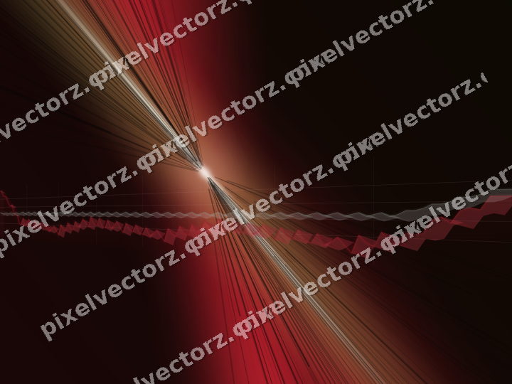 Glowing neon chart background in red and green