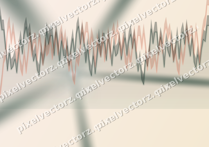 Soft pastel chart background in dark green and orange