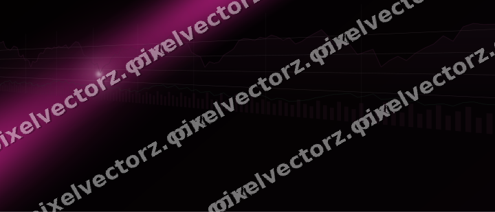 Glowing neon chart background in magenta and pink