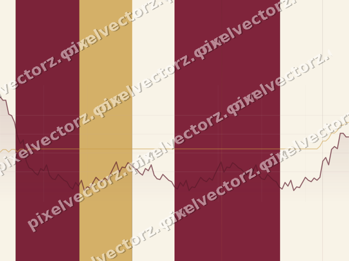 Glowing neon chart background in pink and amber