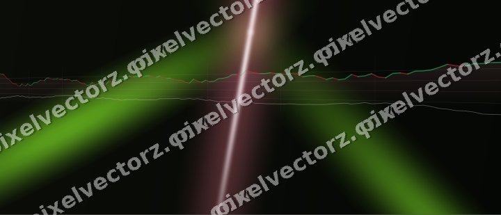 Glowing neon chart background in pink and lime