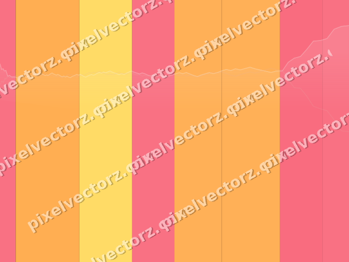 Glowing neon chart background in orange and amber
