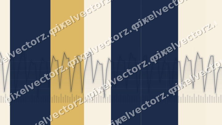 Soft pastel chart background in dark blue and amber