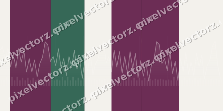 Glowing neon chart background in magenta and pink