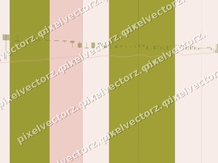Glowing neon chart background in yellow and red