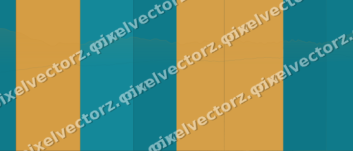 Glowing neon chart background in amber and teal