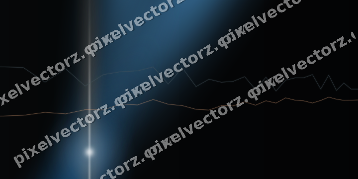 Glowing neon chart background in blue and orange