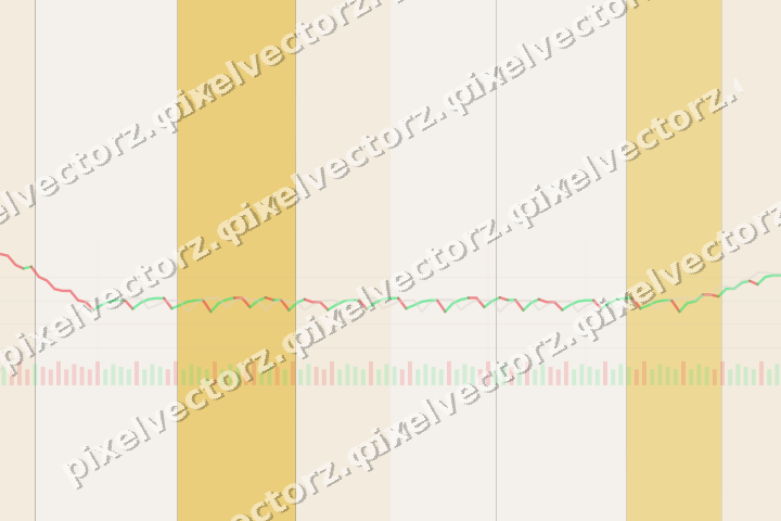 Glowing neon chart background in amber and orange
